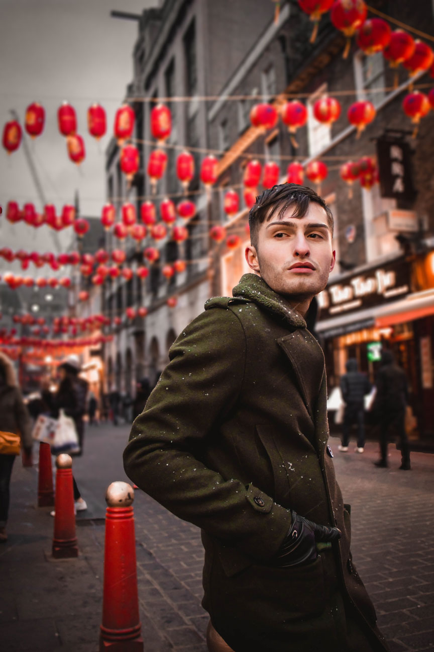 10 Dinge die man in London tun sollte Chinatown Fashion Blog für Männer Mister Matthew Military Mantel 3