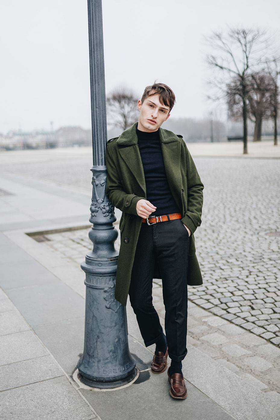 Woche um Woche Fashion Blog für Männer Mister Matthew grüner Mantel Dresden 1