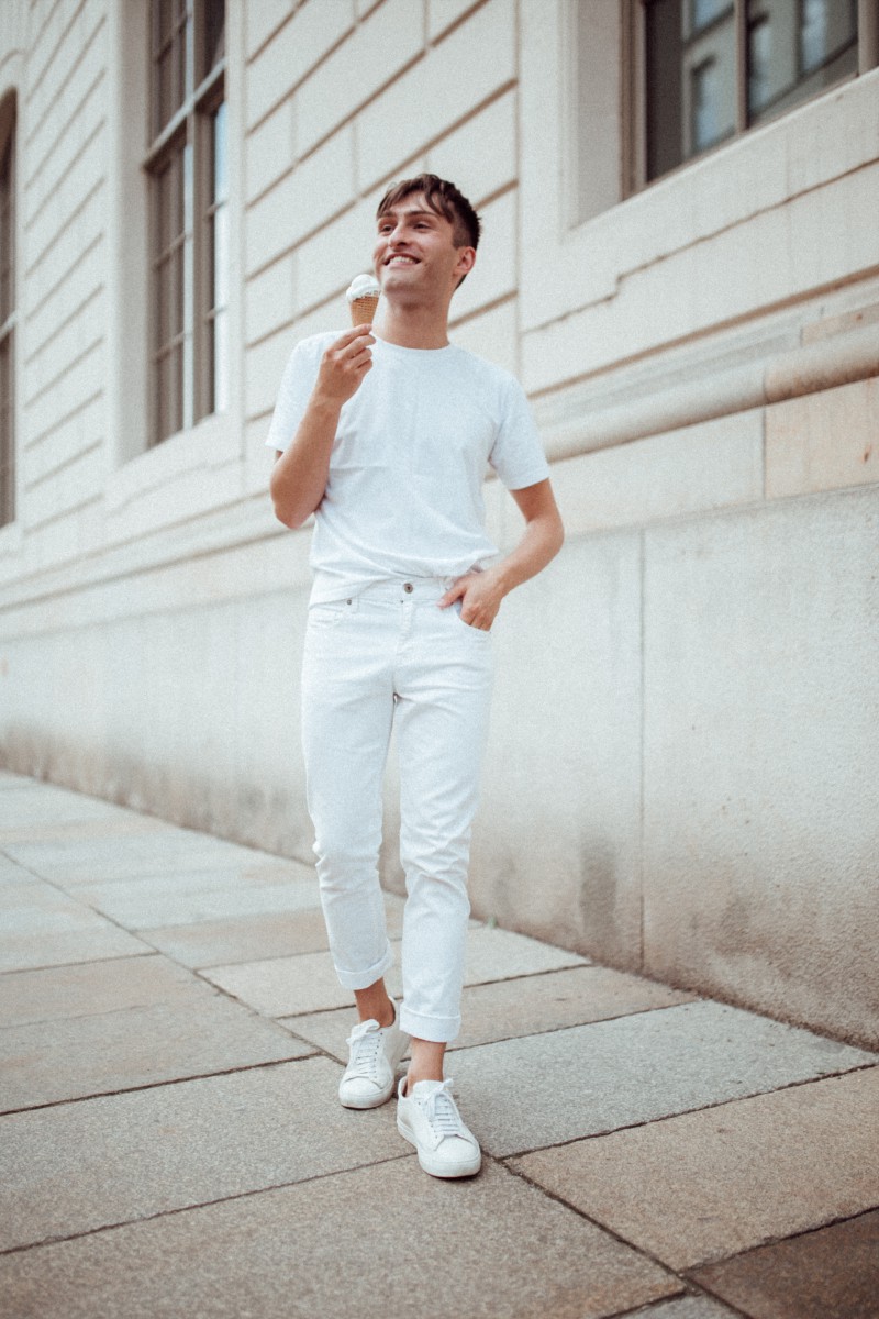 All White Look | weiße Kleidung | Outfit für Männer | Fashion Blog | Mister Matthew 1