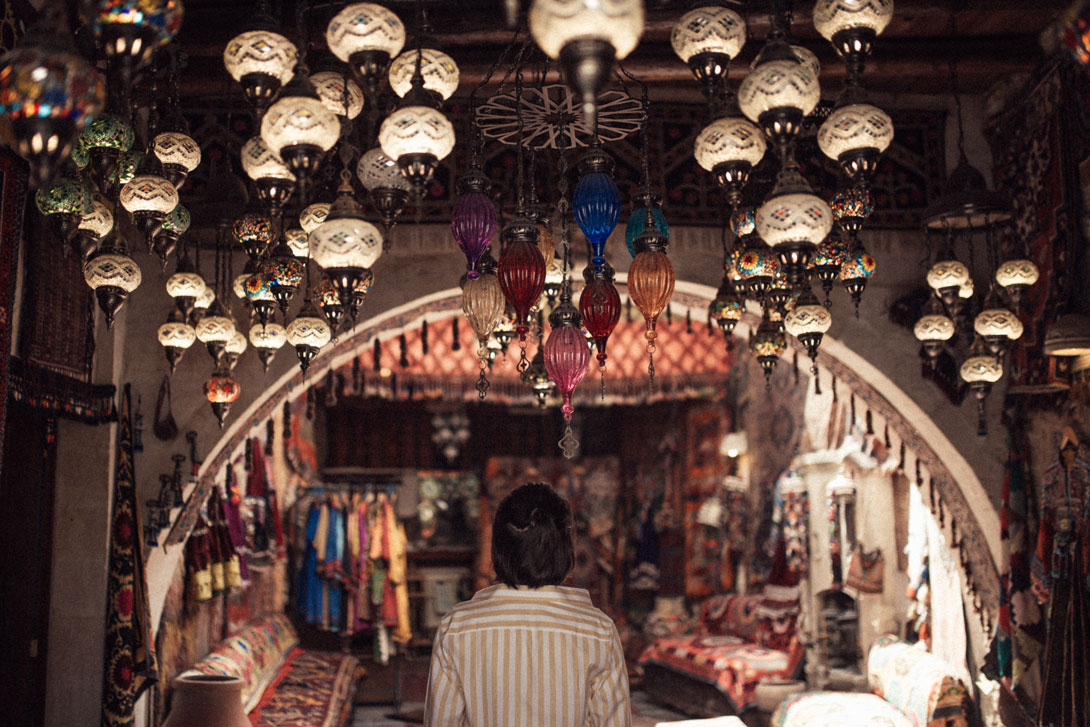 Orientalische Lampen in einem Laden in Kappadokien, als Symbol zu andere Länder, andere Sitten.