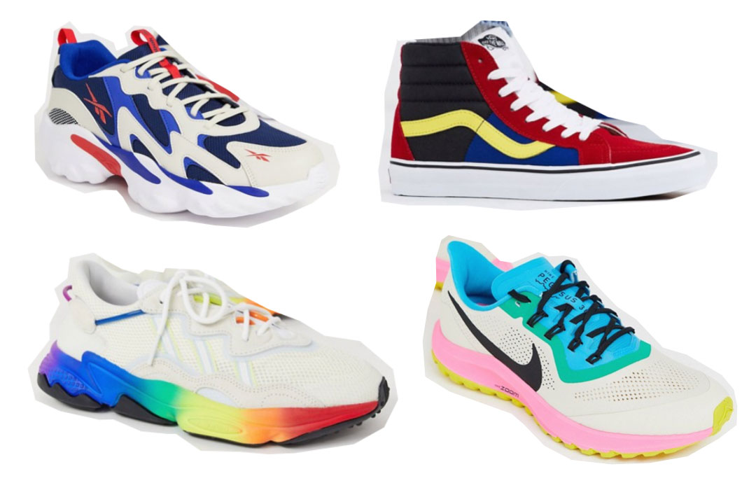 Mehrfarbige Sneaker als Sneaker Trends 2020.