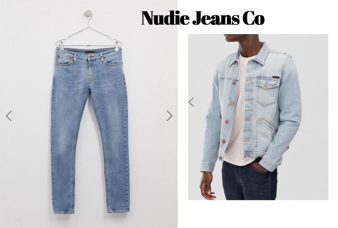 Nudie Jeans Co als nachhaltige Modelabels für Männer.