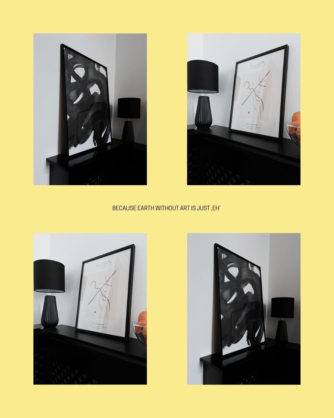 Collage Kunstbilder in schwarzweiß - Kunst für dein Zuhause mit Gallerix.