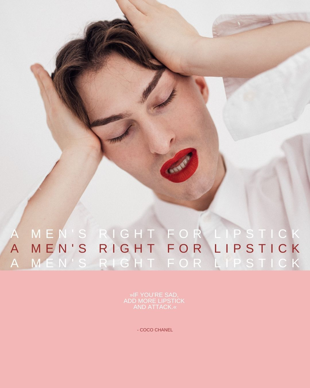 Lippenstift für Männer: eine kosmetische Emanzipation.